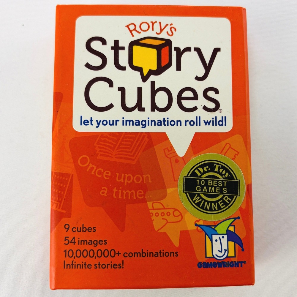 Gamewright Rorys Story Cubes Creative Storytelling Game 9 Dice Set 54 Images EUC